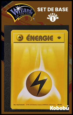 Carte Pokemon Energie Electrique 100/102 Edition 1 Ed 1 Set De Base Wizards - Image 1