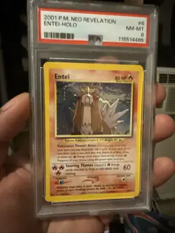 2001 Pokemon Neo Revelation Entei Holo 6/64 PSA 8 NM-MT - Image 1