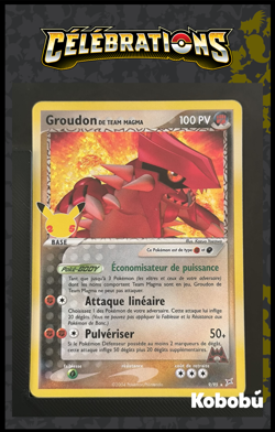 Carte Pokemon Groudon Team Magma 9/95 EB7.5 Celebrations 25 ans epee et bouclier - Image 1