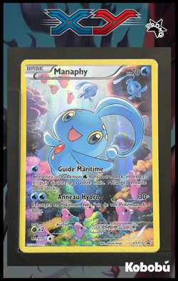 Carte Pokemon Manaphy XY113 Promo Bloc XY Full Art FRANCAIS Black Star - Image 1