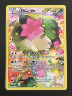 Carte Pokemon Shaymin XY115 Promo Bloc XY Full Art FRANCAIS Black Star - Image 2