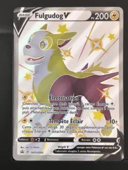 Carte Pokemon Fulgudog V SWSH085 FR Promo Epee Et Bouclier - Image 2