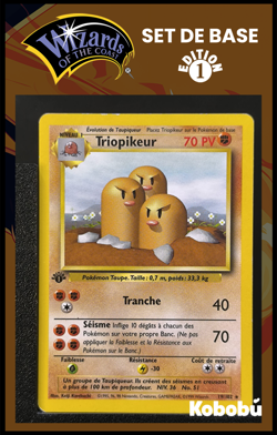 Carte Pokemon Triopikeur 19/102 Edition 1 Ed 1 Set De Base Wizards - Image 1