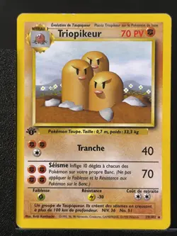 Carte Pokemon Triopikeur 19/102 Edition 1 Ed 1 Set De Base Wizards - Image 2