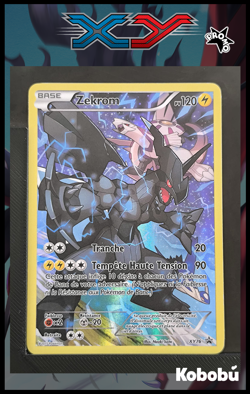 Carte Pokemon Zekrom XY76 Promo Bloc XY Full Art FRANCAIS Black Star - Image 1