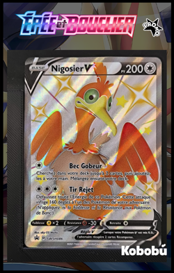 Carte Pokemon Nigosier V SWSH086 FR Promo Epee Et Bouclier - Image 1