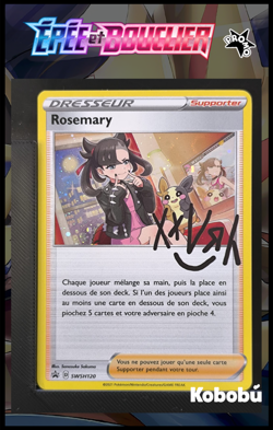 Carte Pokemon Rosemary SWSH120 Holo FR Promo Epee Et Bouclier - Image 1