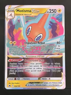 Carte Pokemon Motisma VStar 046/159 EB12.5 Zenith Supreme Epee Bouclier - Image 2