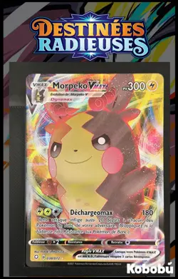 Carte Pokemon Morpeko VMAX 038/072 EB4.5 Destinees Radieuses Epee et Bouclier - Image 1