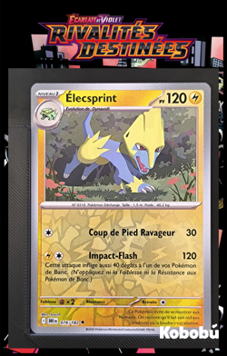 Carte Pokemon Elecsprint 076/182 Reverse EV10 Rivalites Destinees DRI - Image 1