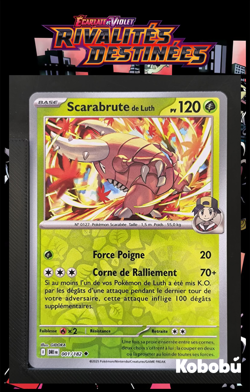 Carte Pokemon Scarabrute 001/182 Reverse EV10 Rivalites Destinees DRI - Image 1