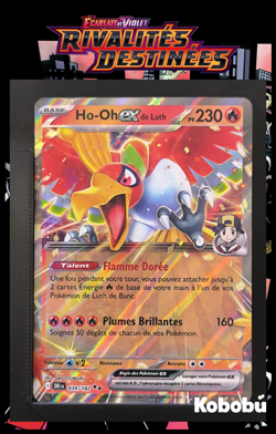 Carte Pokemon Ho-Oh EX de Luth 039/182 EV10 Rivalites Destinees DRI - Image 1