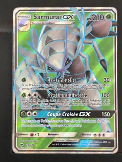 Carte Pokemon Sarmurai GX 129/147 SL3 Ombres Ardentes Soleil et Lune - Image 2