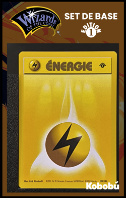 Carte Pokemon Energie Electrique 100/102 Edition 1 Ed 1 Set De Base Wizards - Image 1