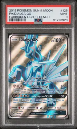 Carte Pokemon Dialga GX 125/131 PSA 9 Lumiere Interdite Soleil & Lune - Image 1