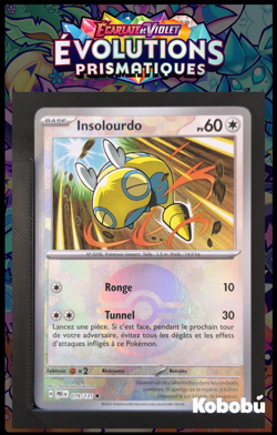 Carte Pokemon Insolourdo 079/131 Reverse Pokeball EV8.5 Evolutions Prismatiques - Image 1