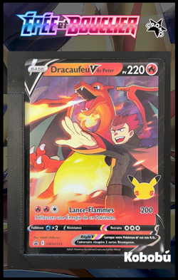 Carte Pokemon Dracaufeu V de Peter SWSH133 FR Promo Epee Et Bouclier 2 - Image 1