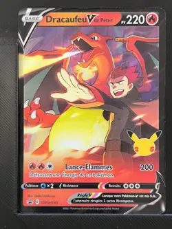 Carte Pokemon Dracaufeu V de Peter SWSH133 FR Promo Epee Et Bouclier 2 - Image 2