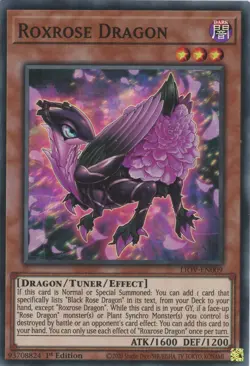 Yugioh Roxrose Dragon LIOV-EN009 Super 1st Edition NM x3 Play Set - Image 1