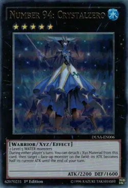 Yugioh - Number 94: Crystalzero (Ultra Rare) (1st Edition) - DUSA-EN006 P - Image 1