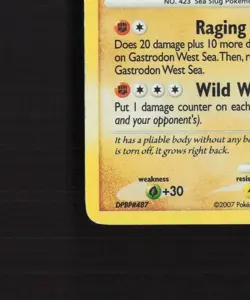Gastrodon West Sea 9/132 Secret Wonders SWIRL Holo Rare Pokemon Card MP - Image 5