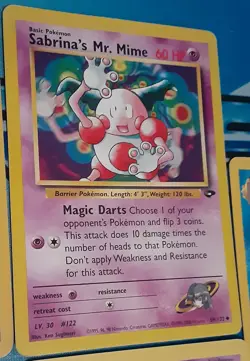 8 Vintage Sabrina's Pokemon Card Lot #1 Featuring Mr. Mime And Friends NM/LP - Image 3