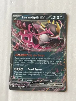 Fezandipity ex 038/064 Double Rare Pokemon TCG Card Shrouded Fable NM Holo - Image 3