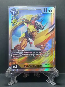 Digimon Card - WarGreymon BT4-048 SR - Great Legend - Image 1