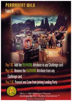 Star Trek The Card Game Talos IV Near-Mint/NM Very Rare - Image 1