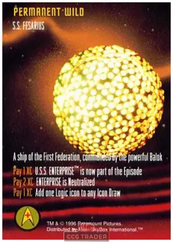 Star Trek The Card Game S.S. Fesarius Near-Mint/NM Very Rare - Image 1