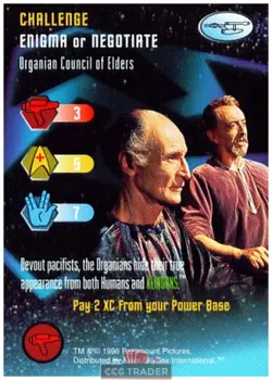 Star Trek The Card Game Organian Council of Elders Near-Mint/NM Very Rare - Image 1
