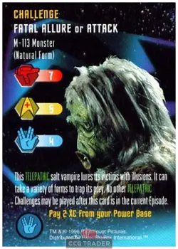 Star Trek The Card Game M-113 Monster (Natural Form) Near-Mint/NM Very Rare - Image 2