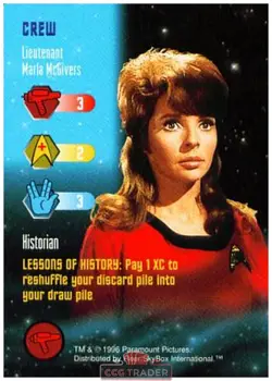 Star Trek The Card Game Lieutenant Marla McGivers Near-Mint/NM Very Rare - Image 1