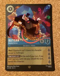 Ratigan - Greedy Genius 167/204 Reign of Jafar Legendary Disney Lorcana Card - Image 1