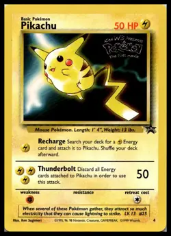 Vintage Pikachu 04/53 WB Promo Stamped Pokemon Card WOTC | NM - Image 1