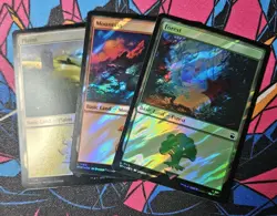 Plains 1156 Forest 1165 Mountain 1163 NM Surge Foil MTG Dr. Who Unplayed Magic - Image 1