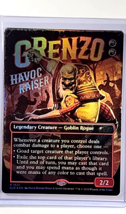 MTG Magic The Gathering Secret Lair Poster Borderless Foil Grenzo Havoc Raiser - Image 1