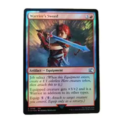MTG Warrior's Sword Final Fantasy Foil, NM - Image 1