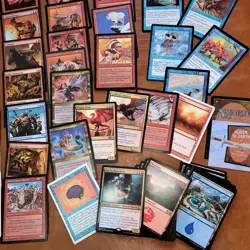 COMMANDER DECK Magic MTG ALL 100 Cards Protection from Colors theme Red Blue Fun - Image 2
