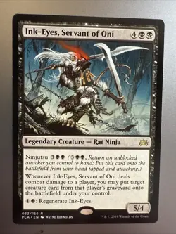 Ink-Eyes, Servant of Oni Played, English Planechase MTG Magic Card - Image 1
