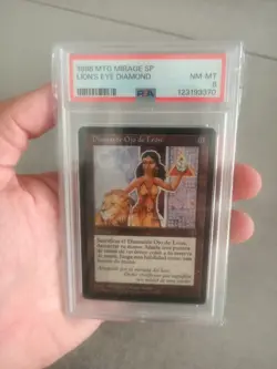 Magic the Gathering MTG Mirage Lion's Eye Diamond PSA 8 - Image 2