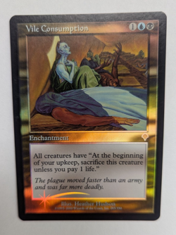 Magic Mtg FOIL Invasion Vile Consumption near mint - Image 1