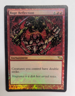 Magic Mtg FOIL Shadowmoor Rage Reflection lightly played - Image 1
