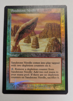 Magic Mtg FOIL Mercadian Masques Sandstone Needle near mint - Image 1