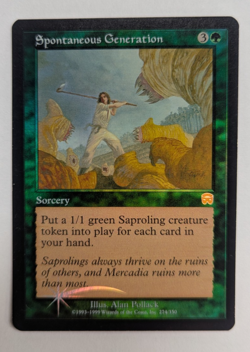 Magic Mtg FOIL Mercadian Masques Spontaneous Generation near mint - Image 1