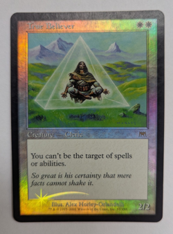 Magic Mtg FOIL Onslaught True Believer near mint - Image 1