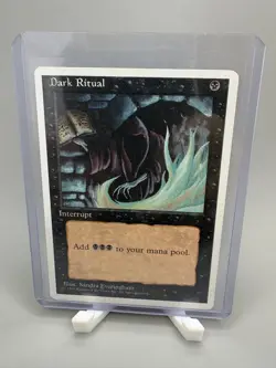 MTG Dark Ritual Fourth Edition Regular Common Magic The Gathering LP - Image 1