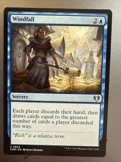 MTG Magic the Gathering Windfall Card Commander Masters LP (859/1173) - Image 1