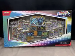 Pokemon TCG Prismatic Evolutions Lucario Ex + Tyranitar Ex Premium Collection - Image 1