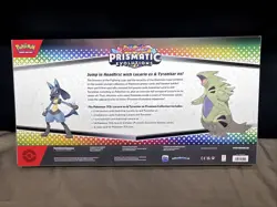 Pokemon TCG Prismatic Evolutions Lucario Ex + Tyranitar Ex Premium Collection - Image 3